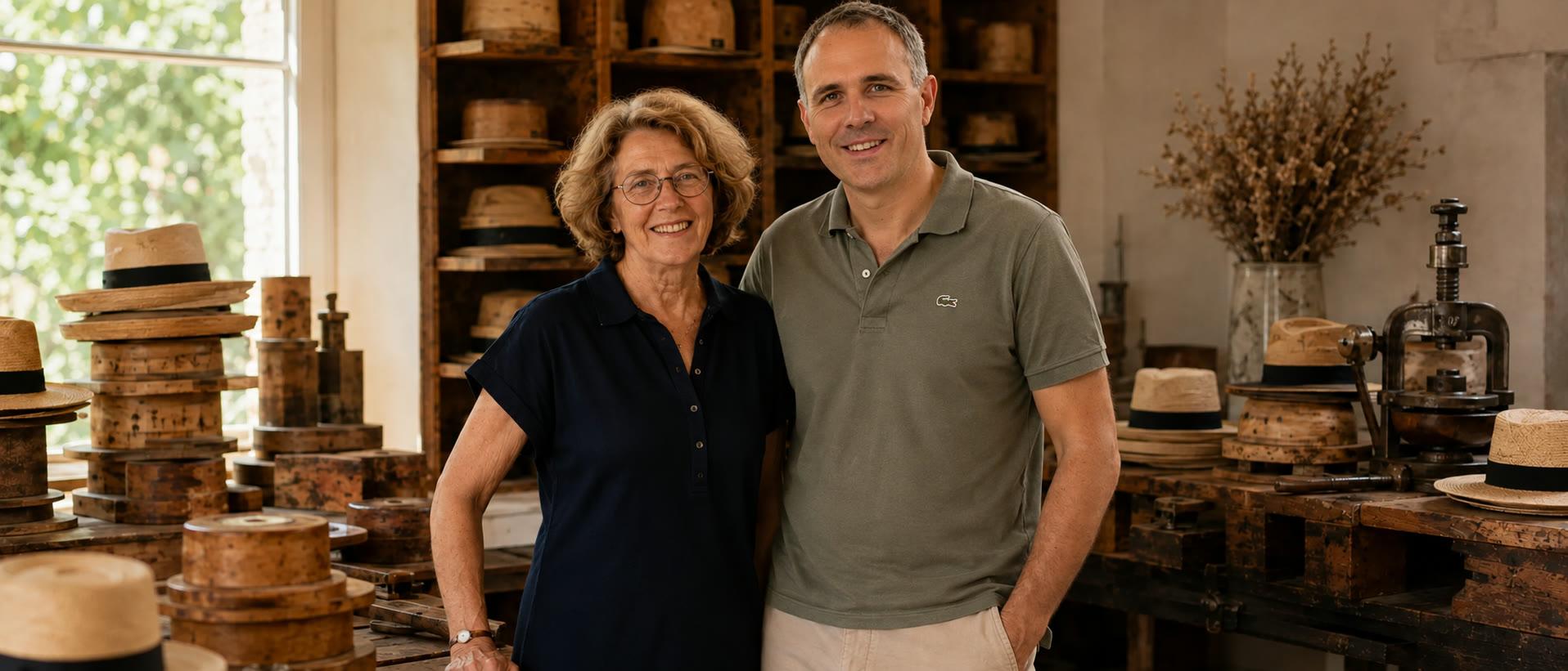 Les fondateurs, une mère et son fils, réunis dans l’atelier Aurega